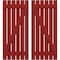 Ekena Millwork Americraft 6-Board (2 Batten) Wood Spaced Board-n-Batten Shutters w/ Z-Bar, ARW102SB623X77BRH, PR ARW102SB623X77BRH - alternate 1